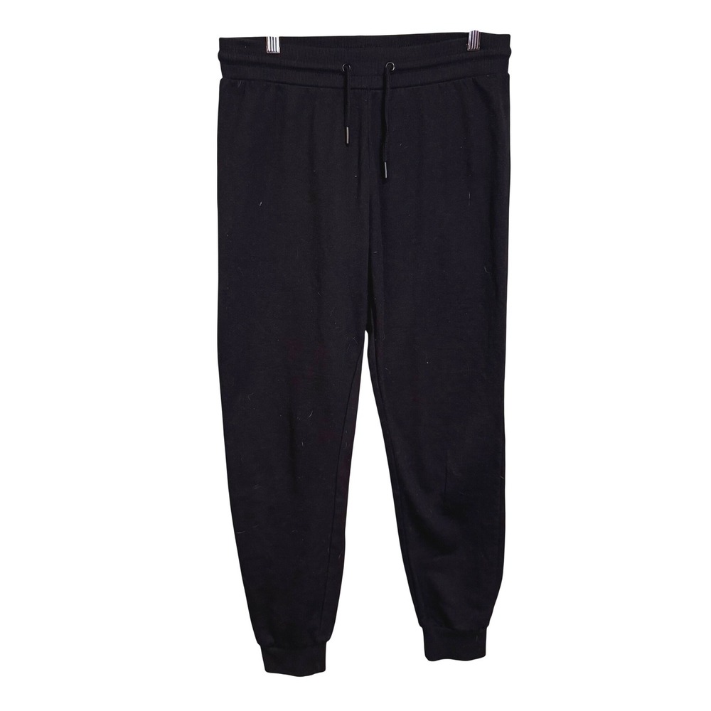 Primark Mens Black‎ Jogger Sweatpants Tapered Drawstring Casual Size Small